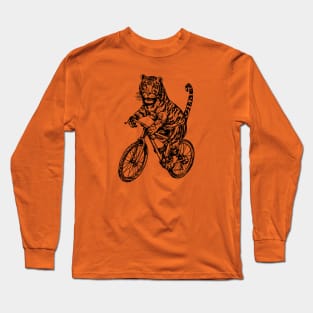 SEEMBO Tiger Cycling Bicycle Cyclist Bicycling Bike Biking Long Sleeve T-Shirt